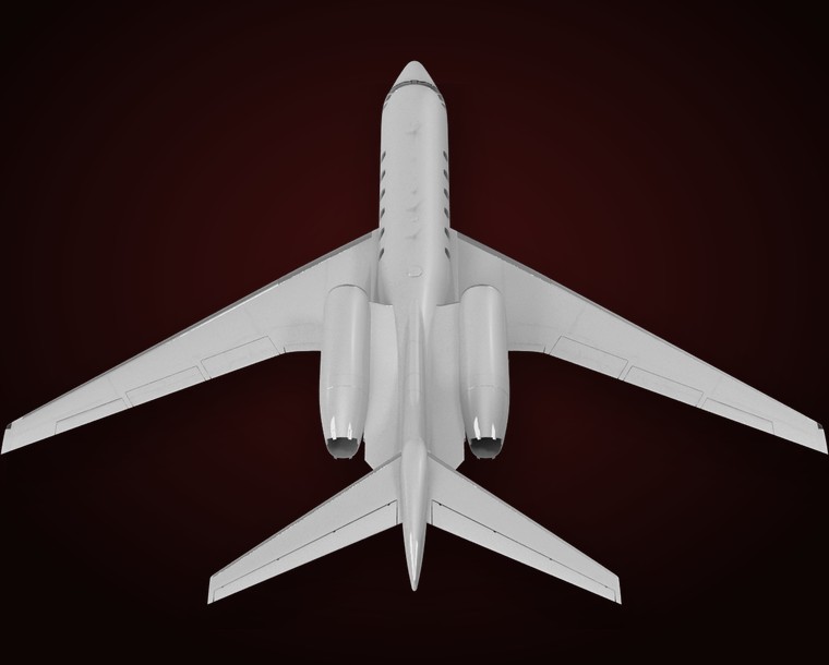 Business jet departing, representing an aircraft sale